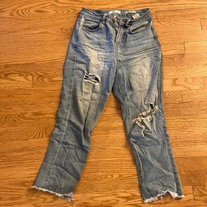 YMI Dream High Rise Anklet Straight Jean - dream fit